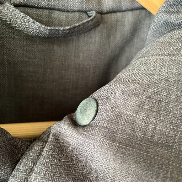 iridēon Gray Heather Herringbone Wind Breaker Utility Equestrian Jacket SZ M - Picture 5 of 11